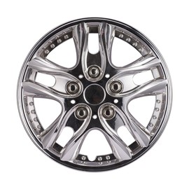 13 Inch Silver Wheel Cover Kit 13'' Hubcap Wheel Cover Electrosilvering Pack of 4