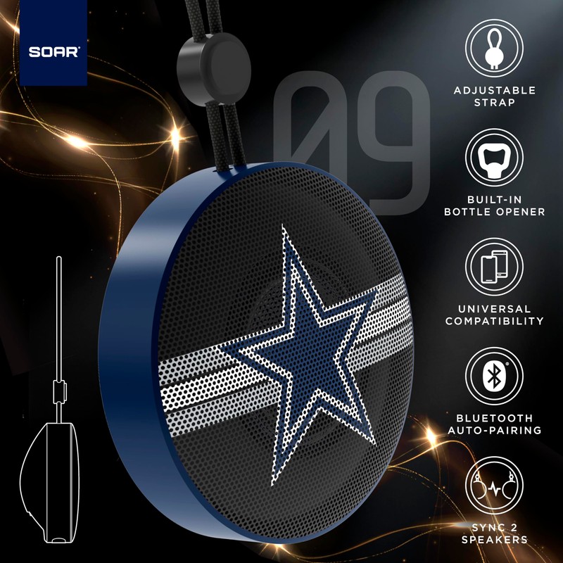 SOAR Collegiate Bluetooth Bottle Opener Speaker, Miami Hurricanes