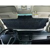 2PCS Retractable Car Sun Shades - Accordion Foldable Windshield Sunshade