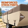 8-10 Ft Pop Up Camper Cover, 9-Layer Waterproof Windproof Folding