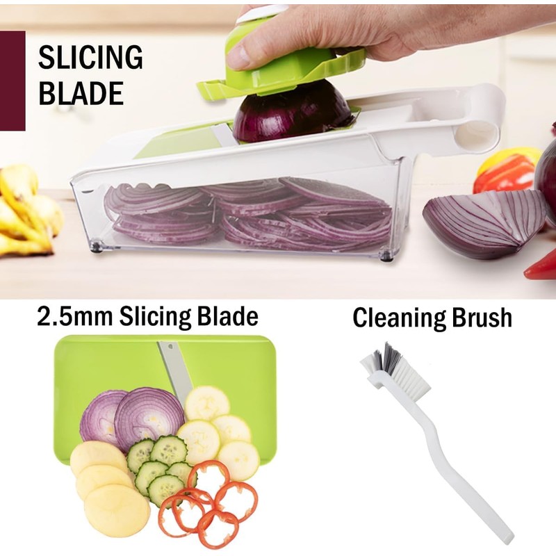 Katleay 5 in 1 Vegetable Slicer Manual Vegetable Slicer with