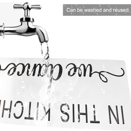 Hioph Inspirational Word Painting Stencils Reusable Motivational Drawing Template DIY Craft Stencils Painting on Wall, Wood, Canvas, Card, Paper Inspire Yourself or Your Friends & Family