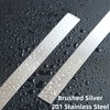 Trimold Wall Trim Molding, Peel and Stick Stainless Steel, Flexible