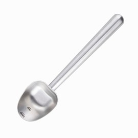 Easyworkz Stainless Steel Long Hollow Handle Coffee Scoop,7g Measuring Spoon for Ground Coffee and Loose Leaf Tea, Brushed Silver