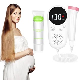 ROTCROSS Doppler Fetal Heartbeat Monitor Belt Fetal Heart Rate Monitor Strap Home Baby Heartbeat Monitor Bandage for Pregnancy Women Easy to Use for Home Use ROTCROSS YCHD-F09
