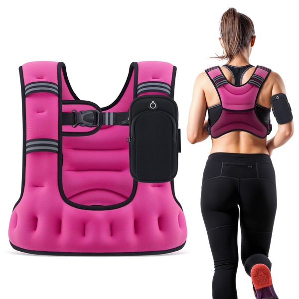 ZELUS Weighted Vest for Women Men, 6/8/12/16/20lb Weight Vest with
