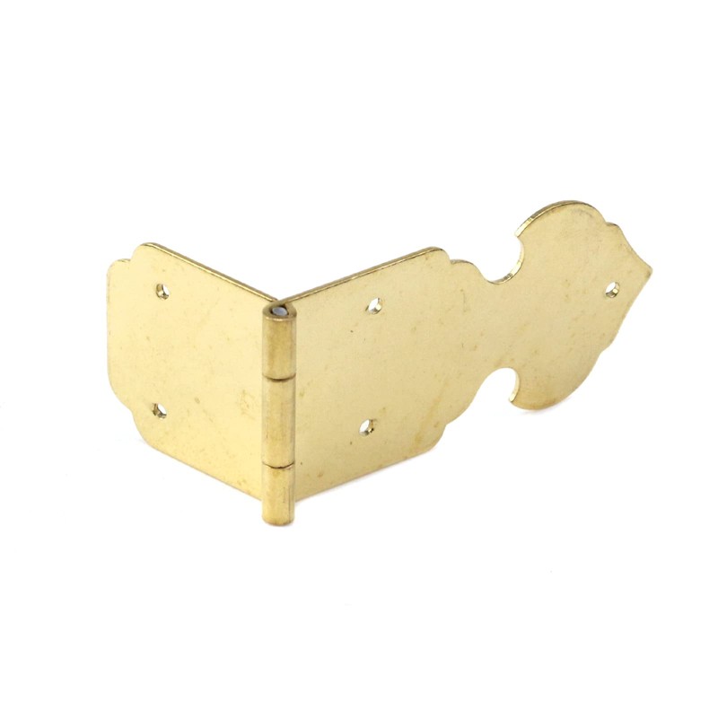 2Pcs Small Brass Hinges - Decorative Heavy Duty Strap Hinges,