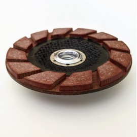 2 pcs of SUPA Edge Ceramic Cupwheel 5"x5/8-11" Gr 30#,50#,100#,200#,400# for concrete finishing (5"xGrit 30#)