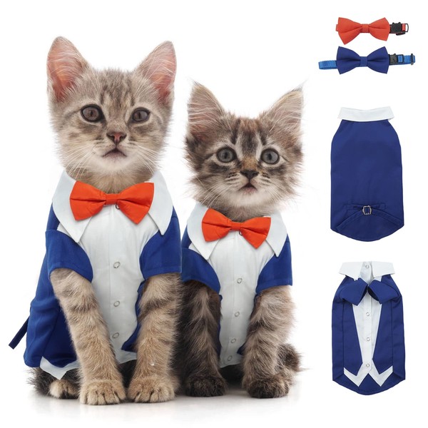 Hjyokuso Cat Clothes Costumes for Cats, Cat Tuxedo Cat Wedding