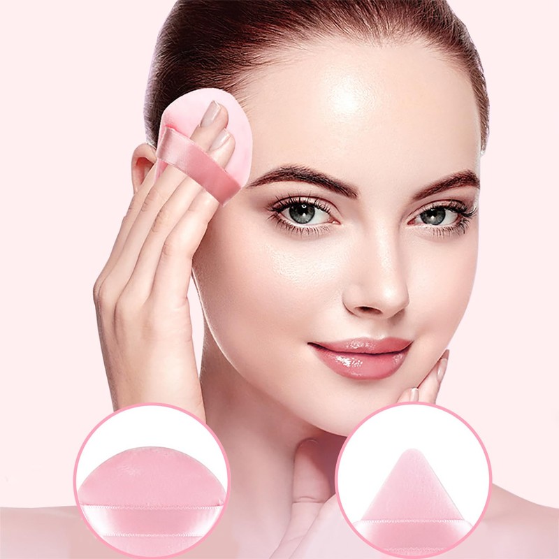 8 Pcs Powder Puff Face Triangle,2 Colors Face Makeup Puff