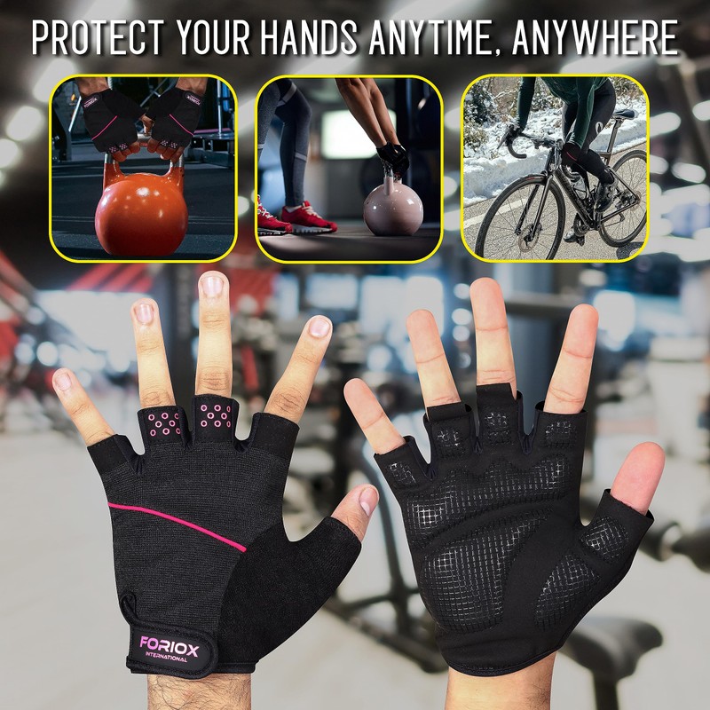 Foriox International Gym Weight Lifting Workout Gloves with Wrist Support,