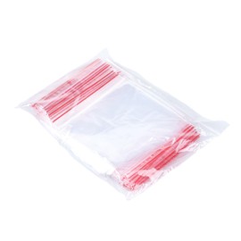 OFFICER PRODUCTS Zip Bags 20 x 25 cm / Pack of 100 (1 Pack) / Transparent Crystal Clear / Ziplock Bag Zip Set / Zip Bag / Poly Bag / Made of Solid LDPE Film Food Safe