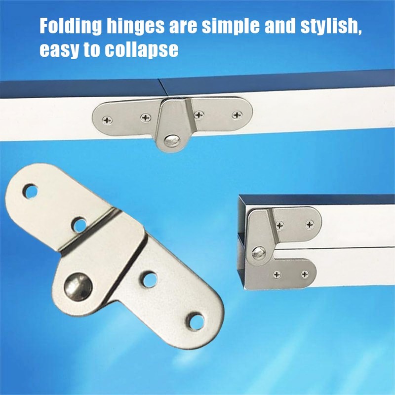 ANTEISI Folding Rack Small Hinges,Folding Hinges and Support Folding Rod,Folding