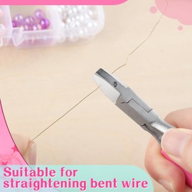 SPEEDWOX Double Nylon Pliers with Flat Jaws Flat Nylon Pliers with Double Nylon Jaws for Jewellery Making Small Pliers with Soft Jaws Ring Bending Pliers Jewellery Making Pliers