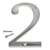 Distinctions by Hillman 843322 4-Inch Brushed Nickel Flush-Mount House Number