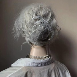 Extra Large Hair Claw Clips with Black Lace Pattern, Creative Lace Acrylic Hair Clips for Thick Hair Fashion Accessories (White)