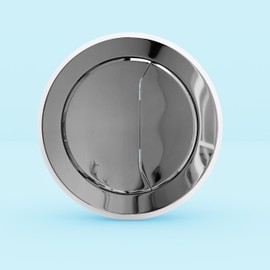 HOROW Chrome Flush Button, Dual Flush Toilet Tank Button for HWMT-8733, HWMT-8733-10, HWMT-8733G, Toilet Replacement Button Chrome