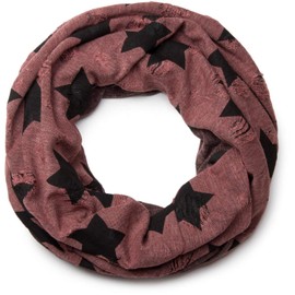 styleBREAKER Women's Starred Scarf Brown Auburn