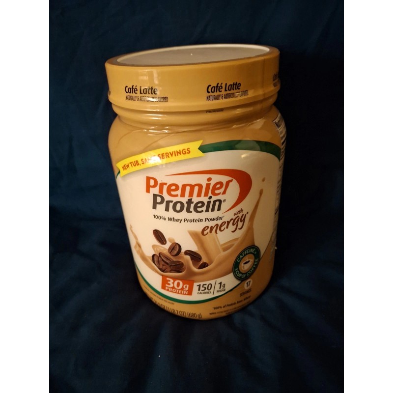 Premier Protein Powder Cafe Latte 30g Protein 100% Whey, 23.9