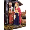 Christmas Nativity Holy Family Statue Set with Manger, 9 Piece