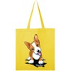 inktastic Corgi Puppy Tote Bag Yellow - KiniArt 1e8ca