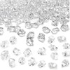 150PCS Dazzling Clear Ice Rocks,Fake Crushed Ice Rocks,Fake Gold,Plastic Gems