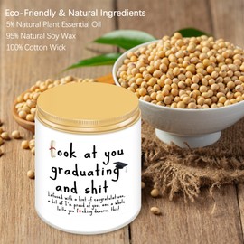 Graduation Gifts, Funny Graduation Gifts for Her Him, Best Congratulations College Graduation Gifts, Masters, PhD Degree Graduation Gifts for Women Men - Lavender Scented Candles Graduation Gifts