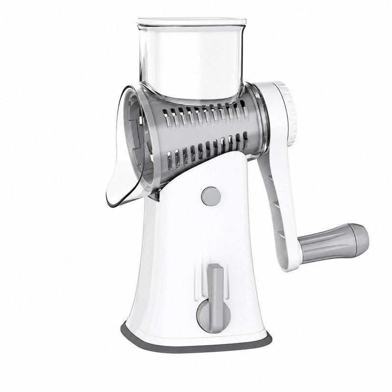 5-in-1 Rotary Cheese Grater & Vegetable Slicer – Stainless Steel