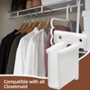 Uenhoy 12 Pcs Wire Shelf End Bracket, White Plastic Closet