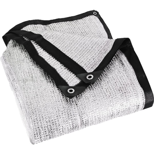 AIMFIKIOR 85% Heavy Duty Aluminum Foil Shade Cloth Mesh with