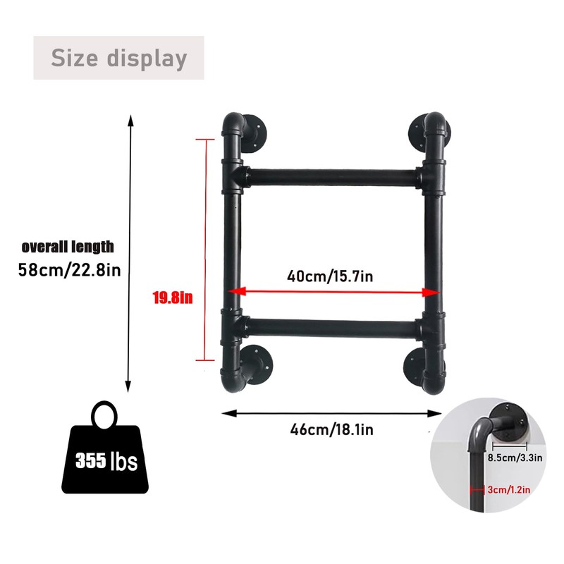Wall/Floor-Mounted Ladders for Home, Basement Window Well Egress Exit Ladder,