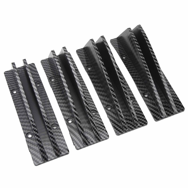 4PCS Car Rear Lower Spoiler Sporty Universal Rear Bumper Chassis
