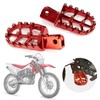 PSLER Dirt Bike Foot Pegs,Motorcycle Footpegs CNC Foot Pedals Rests