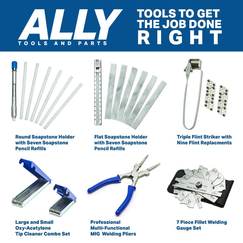 Ally Tools Triple Flint Striker with 9 Rotatable Triple Flints
