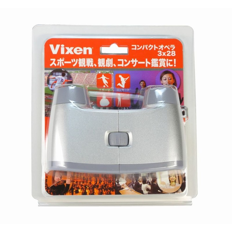 Vixen opera glasses compact opera 3x28 (Silver) 12303-2