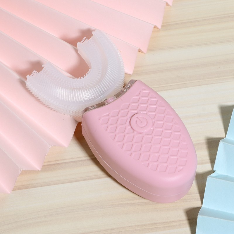 Household Ultrasonic Rechargeable Silicone U shaped Electric Toothbrush Teeth Whitening