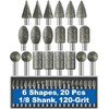 20Pcs 120-Grit Diamond Grinder Bit 1/8" Shank Compatible with Dremel