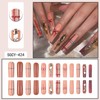 Extra Long Press on Nails Square Fake Nails Glossy Full