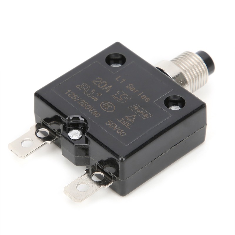 20A Overload Thermal Circuit Breaker with Quick Connect Terminals Waterproof