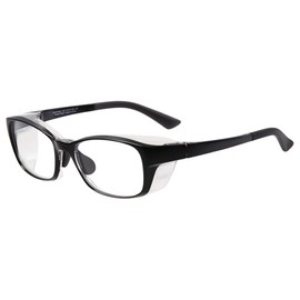 Zoff Air VISOR Wellington Pollen Protection Glasses, Large Size, No Degree, Air Visor, UV Protection, Hay Fever Goggles, Men's (54 □ 19-123), Black