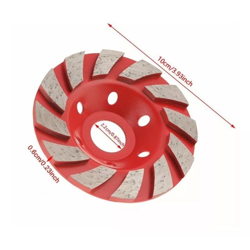 ENVR Disco Diamante Desbaste Copa 4 Pulgadas Granito, Mármol