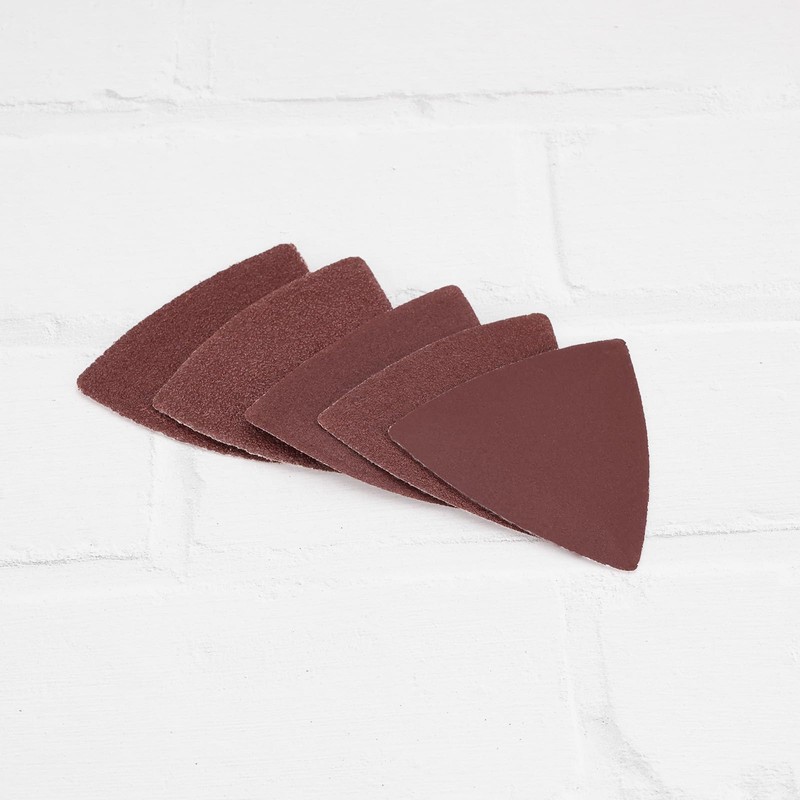 VGOL 50pcs Multi Tool Accessory Triangle Sandpaper 8080mm Gravel 40/60/80/120/240