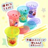 LEC Polypropylene Anpanman Straw Cup with Lid S (180ml) 4-Piece