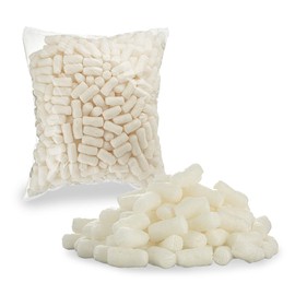 MT Products Off-White Packing Peanuts - Bulk Shipping Peanuts for Fragile Times (Approximately 0.60 Cubic Feet)