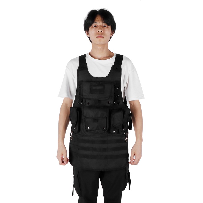 Tool Apron BBQ Barbecue Grill Apron with Pocket Adjustable Side