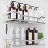 Kitsure Shower Caddy Extra Large - Adhesive Shower Organizer, Stainless