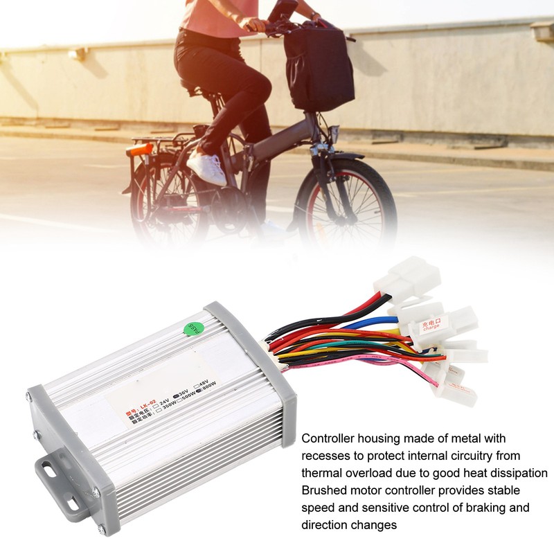 36V 800W Brush Speed Motor Set Controller Electric Bike Thumb