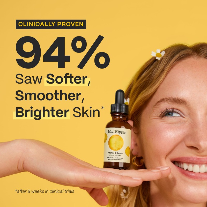 Mad Hippie Vitamin C Serum for Face – Hyaluronic Acid,