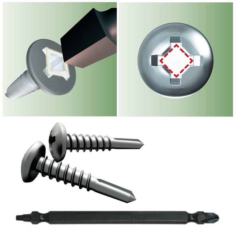 Axe Brain MBS-525N Multi-Drill Screws, 0.2 inches (5 mm) (Stainless