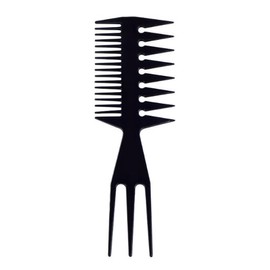 heae05 Comb, Coarse Eyes, Hair Comb, Men's, Women's, Hair Brush, Hairdresser, Barber, Black